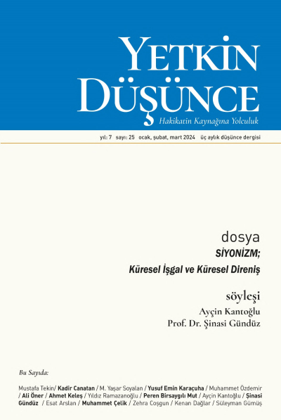 Yetkin Düşünce Sayı 25 - Siyonizm