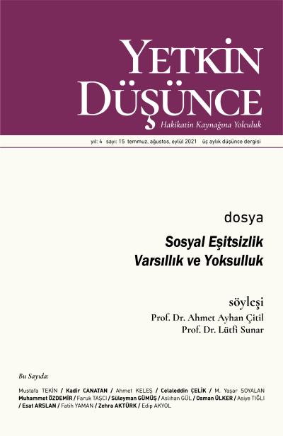 Yetkin Düşünce Sayı 15 - Sosyal Esitsizlik - Varsillik ve Yoksulluk