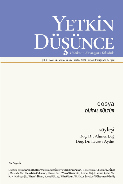 Yetkin Düşünce Sayı 24 - Dijital Kültür