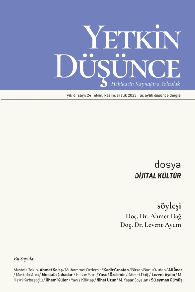 Yetkin Düşünce Sayı 24 - DİJİTAL KÜLTÜR