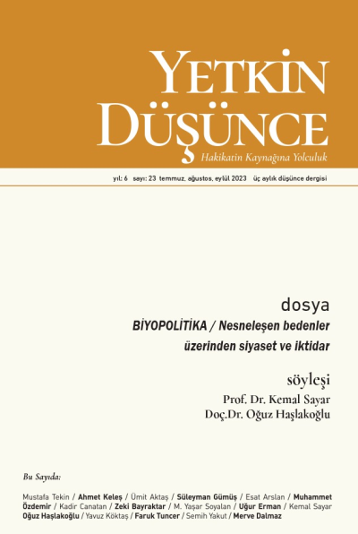 Yetkin Düşünce Sayı 23 - Biyopolitika