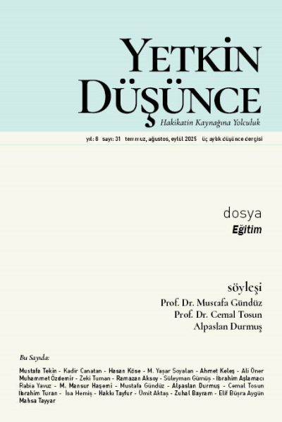 Yetkin Düşünce Sayı 31 - Eğitim