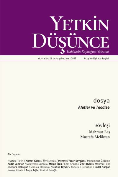 Yetkin Düşünce Sayı 21 - Afetler ve Teodise